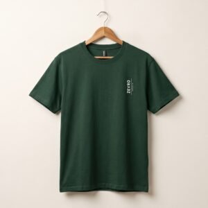 Classic Forest Green Drop Shoulder Oversized Shirt - 220 GSM